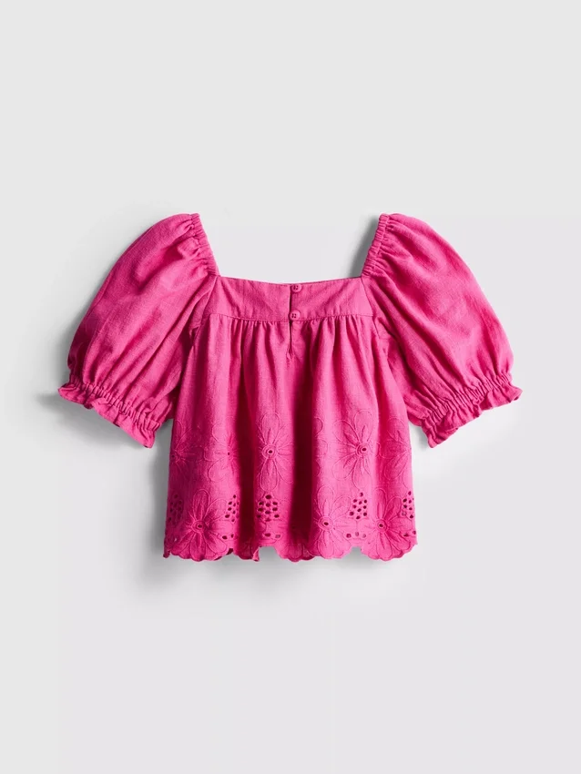 1,5-8 jaar | geborduurde bloemenblouse