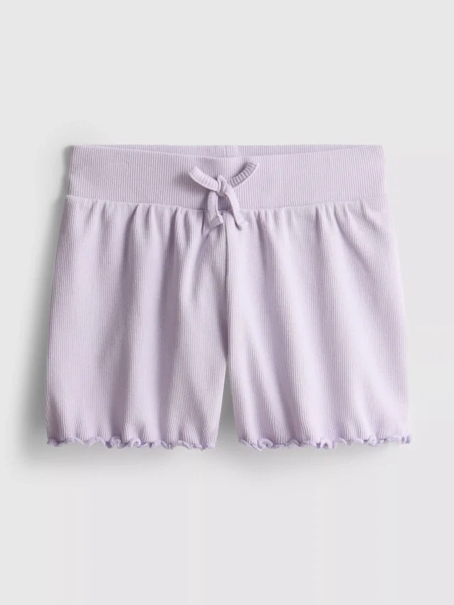 1,5-8 jaar | geribde Shorts met gekartelde rand