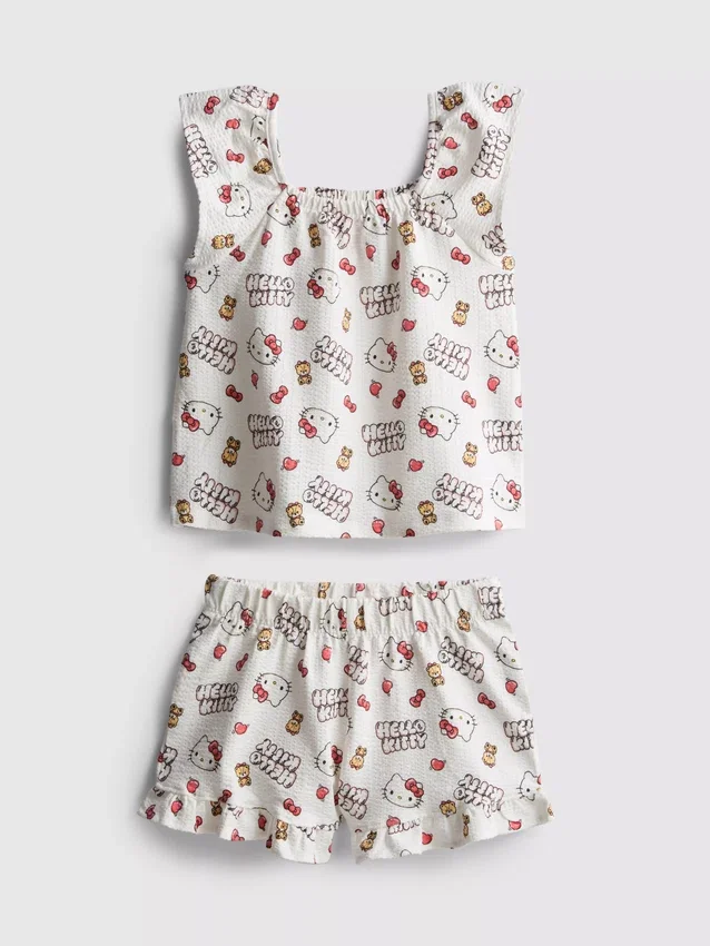 1,5-8 jaar | Hello Kitty-set met blouse en Shorts