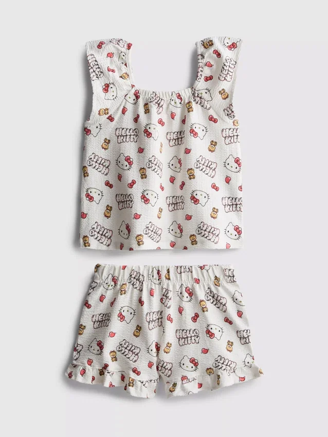 1,5-8 jaar | Hello Kitty-set met blouse en Shorts