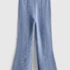 1,5-8 jaar | legging met uitlopende pijpen en ottoman-textuur