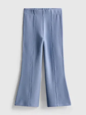 1,5-8 jaar | legging met uitlopende pijpen en ottoman-textuur