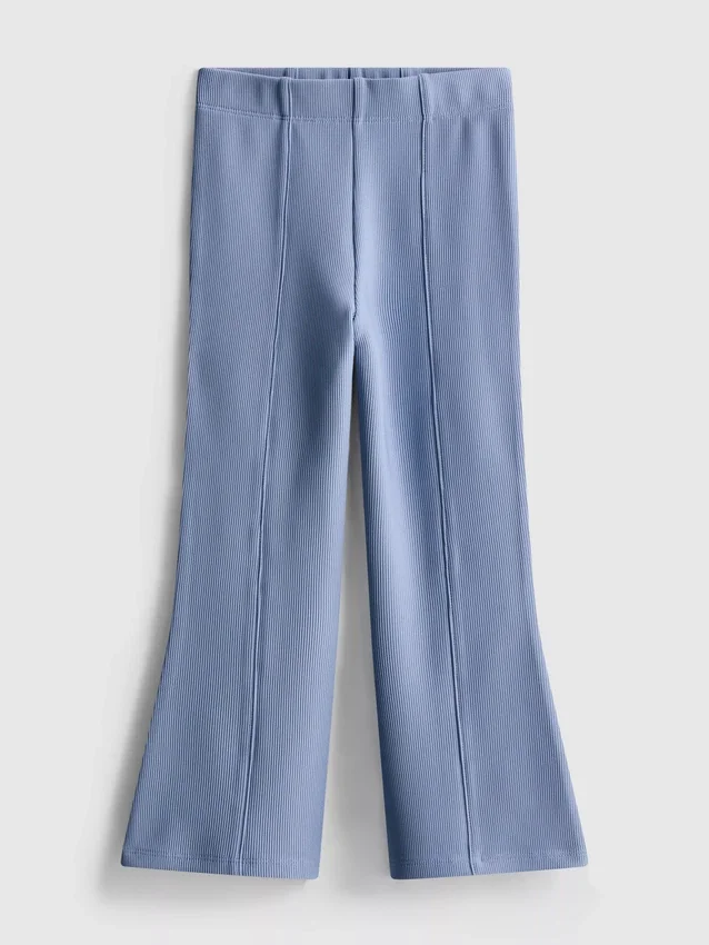 1,5-8 jaar | legging met uitlopende pijpen en ottoman-textuur