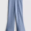 1,5-8 jaar | legging met uitlopende pijpen en ottoman-textuur