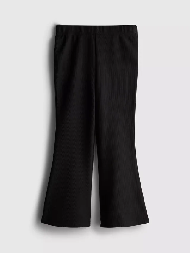 1,5-8 jaar | legging met uitlopende pijpen en ottoman-textuur