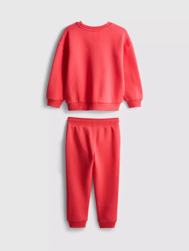 1,5-8 jaar | Set bestaande uit sweatshirt en joggingbroeken met omgeslagen pijpen