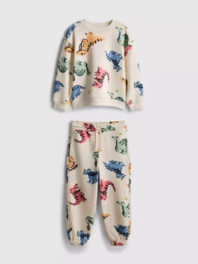 1,5-8 jaar | Set met sweatshirt en joggingbroek met dinosaurusprint