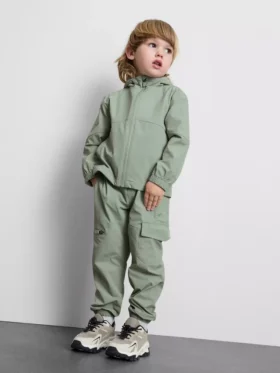 1,5-8 jaar | sportset met hoodie met rits en cargo-joggingbroek