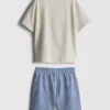 1,5-8 jaar | T-shirt en Shorts met sardine-print