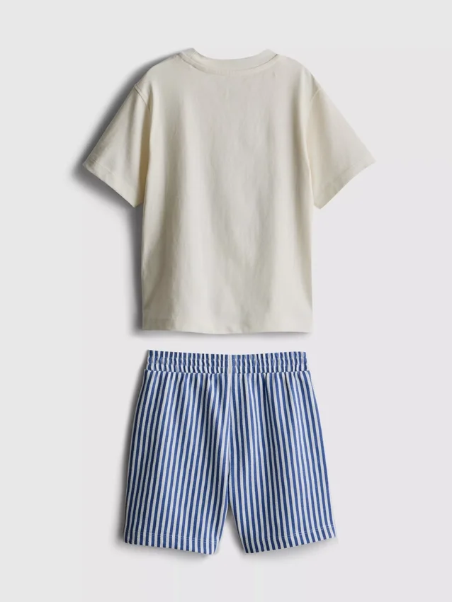 1,5-8 jaar | T-shirt en Shorts met sardine-print