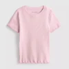 1,5-8 jaar | T-shirt met geribde lettuce-rand