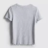1,5-8 jaar | T-shirt met geribde lettuce-rand