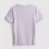 1,5-8 jaar | T-shirt met geribde lettuce-rand