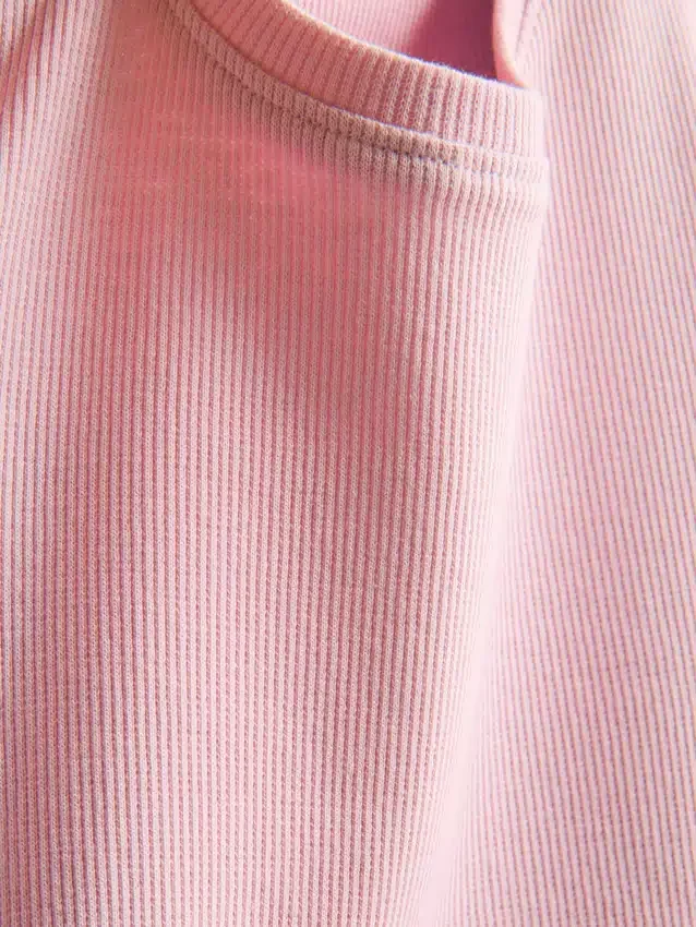 1,5-8 jaar | T-shirt met geribde lettuce-rand