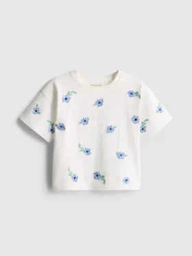 1,5-8 jaar | T-shirt met kruissteekmotief