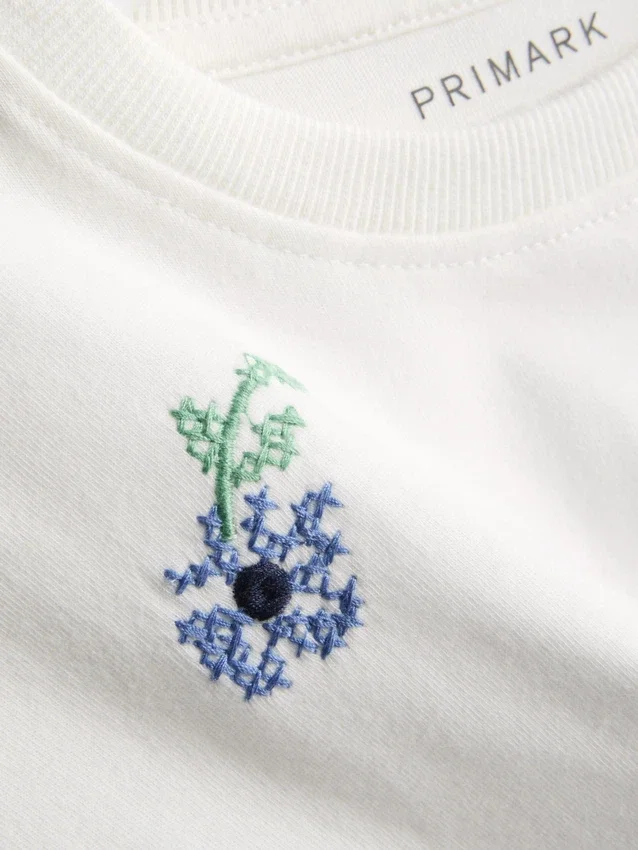 1,5-8 jaar | T-shirt met kruissteekmotief