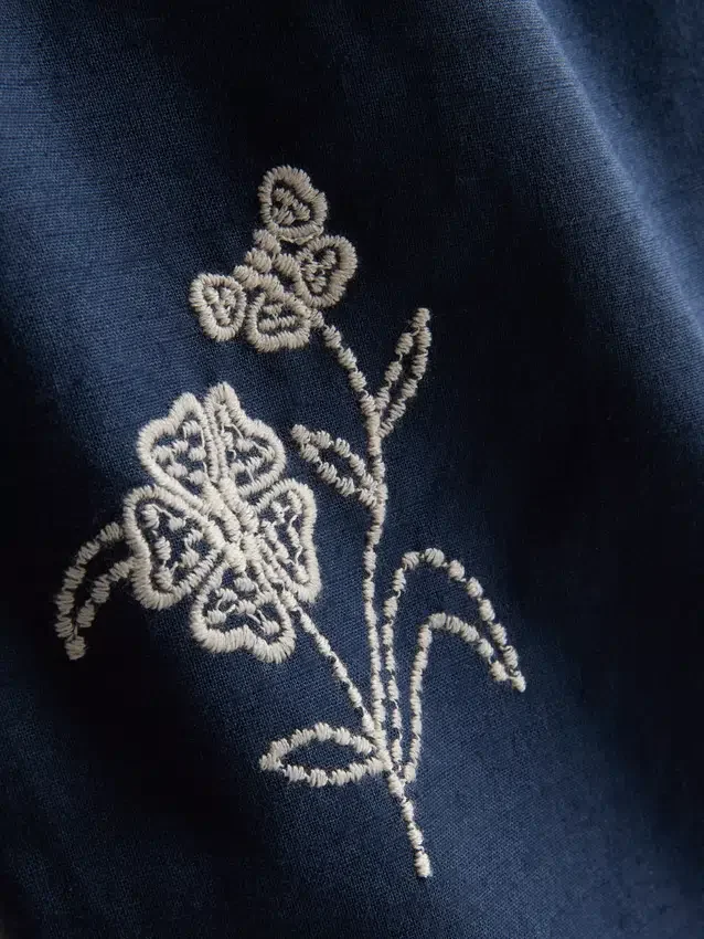 1,5-9 jaar | broek met bloemenborduursel