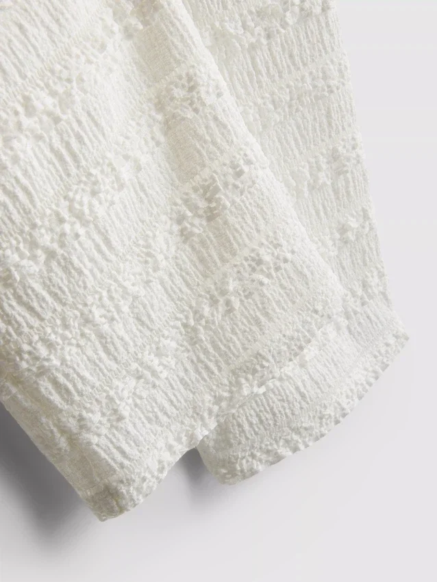 1,5-9 jaar | broek met ruches en gekreukelde textuur