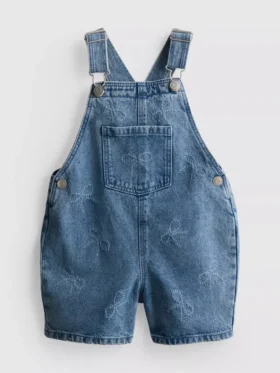 1,5-9 jaar | denim overall met strik