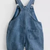 1,5-9 jaar | denim overall met strik