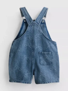 1,5-9 jaar | denim overall met strik