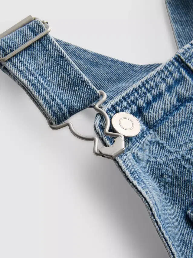 1,5-9 jaar | denim overall met strik
