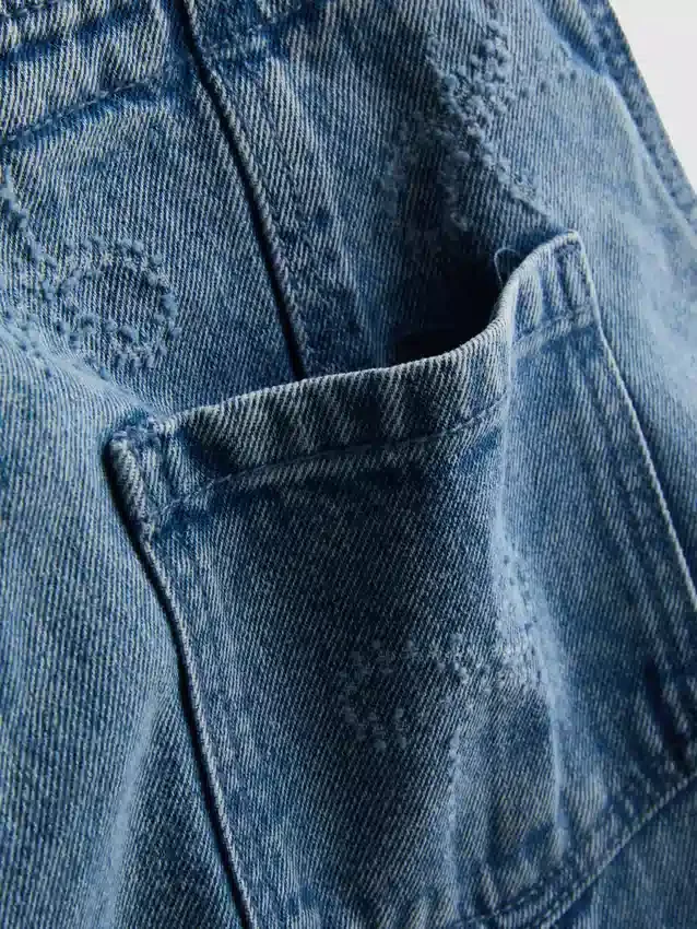 1,5-9 jaar | denim overall met strik