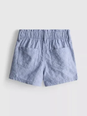 1,5-9 jaar | denimshort met paperbag-pasvorm