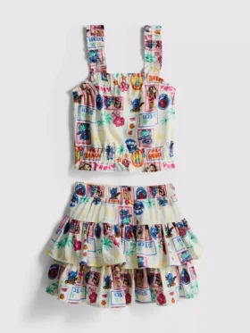 1,5-9 jaar | Disney's Stitch-top en Rara-rokje set