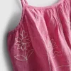 1,5-9 jaar | geborduurde cami-jurk van chambray