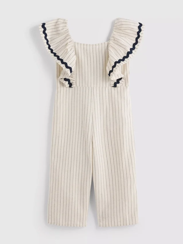 1,5-9 jaar | gestreepte jumpsuit met ric-rac