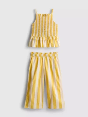 1,5-9 jaar | gestreepte peplum-blouse en broeken set