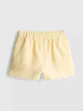 1,5-9 jaar | korte Shorts met geschulpte rand met oogjes