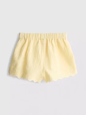 1,5-9 jaar | korte Shorts met geschulpte rand met oogjes
