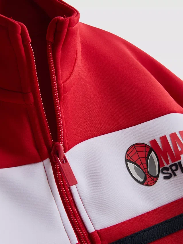 1,5-9 jaar | Marvel Spider-Man sweatshirt met ritssluiting en trechterhals