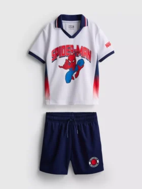 1,5-9 jaar | Marvel Spider-Man voetbal-T-shirt en Shorts set