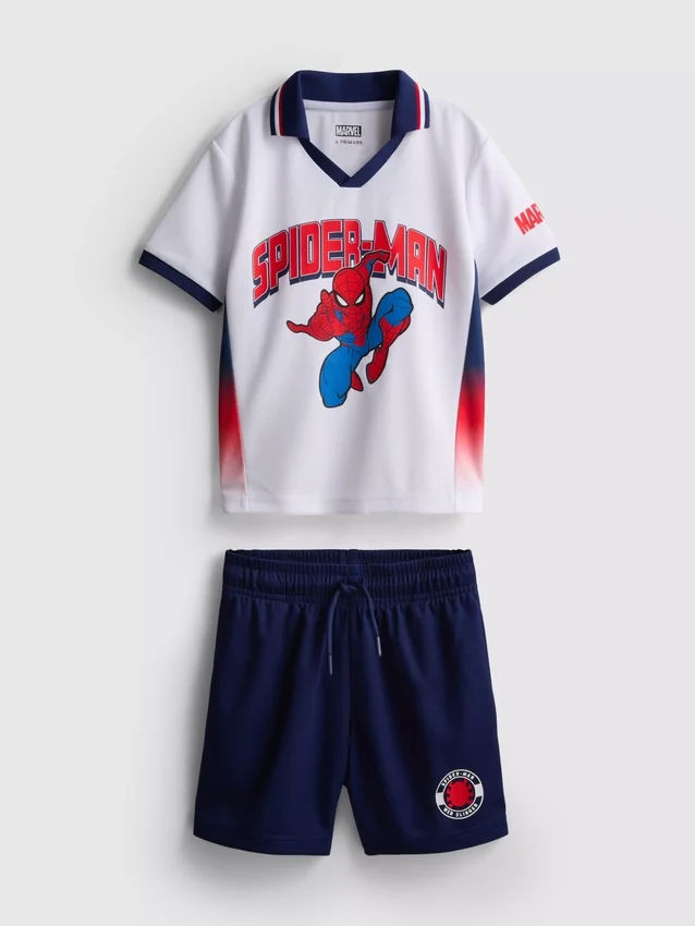 1,5-9 jaar | Marvel Spider-Man voetbal-T-shirt en Shorts set