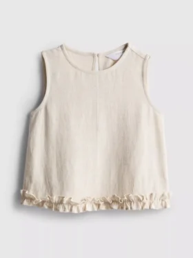 1,5-9 jaar | mouwloze blouse met ruches