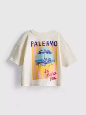 1,5-9 jaar | Palermo T-shirt met grafische print en boxy pasvorm