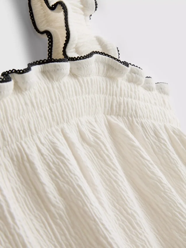 1,5-9 jaar | Set met blouse en Shorts met gekreukelde textuur