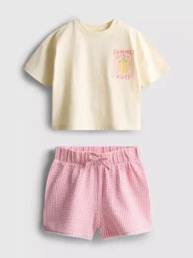 1,5-9 jaar | Set met boxy T-shirt en Shorts