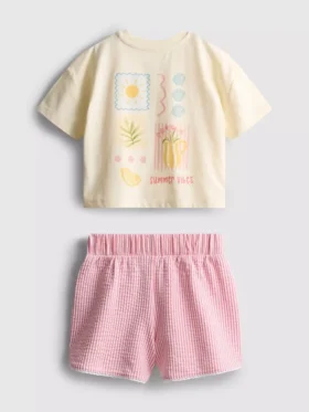 1,5-9 jaar | Set met boxy T-shirt en Shorts