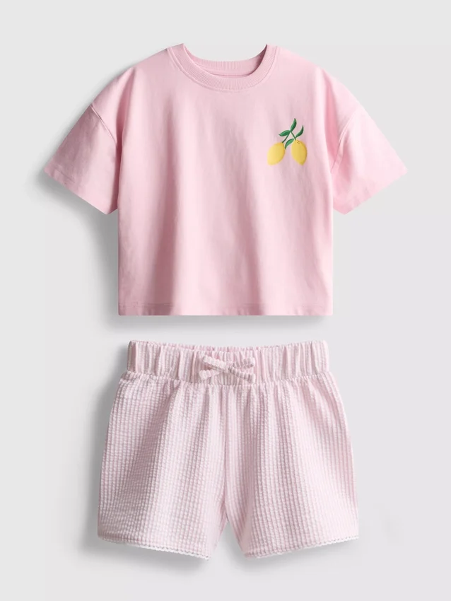 1,5-9 jaar | Set met boxy T-shirt en Shorts