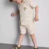 1,5-9 jaar | set met geborduurd overhemd en Shorts