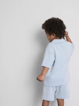 1,5-9 jaar | Set met gestreept overhemd en Shorts