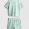 1,5-9 jaar | Set met gestreept overhemd en Shorts