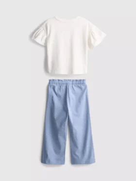1,5-9 jaar | set met T-shirt met ruches en broeken