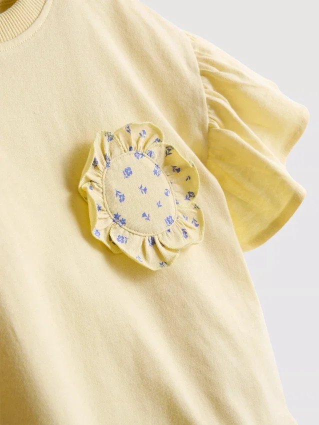 1,5-9 jaar | set met T-shirt met ruches en broeken