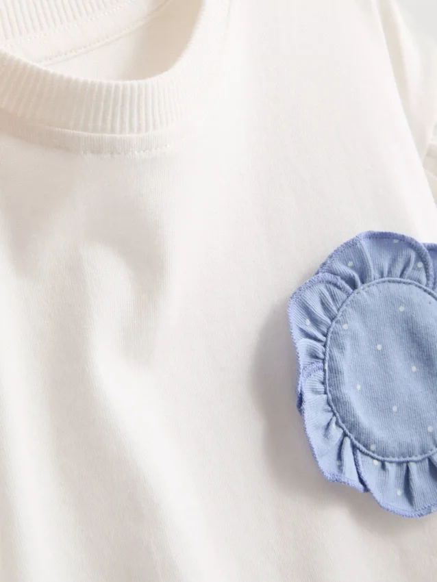 1,5-9 jaar | set met T-shirt met ruches en broeken