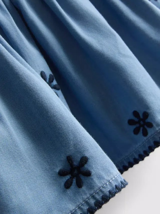1,5-9 jaar | Set van chambray-blouse en -Shorts
